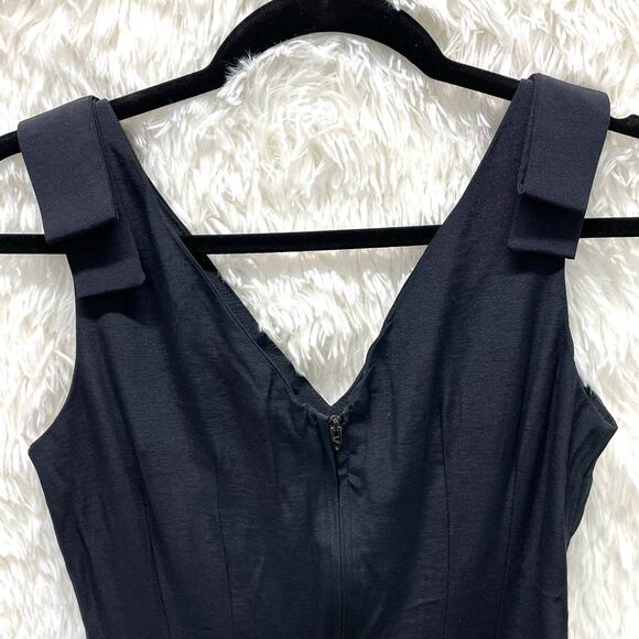 Vintage Creation Maille de France Black Sleeveless Dress S - Picture 5 of 9